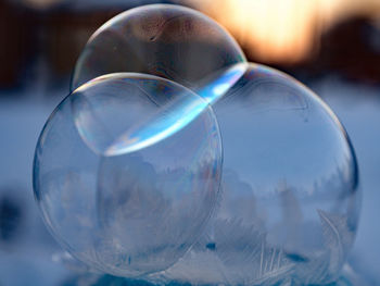 Close-up of bubbles