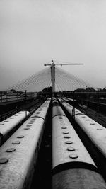 Bridge against clear sky