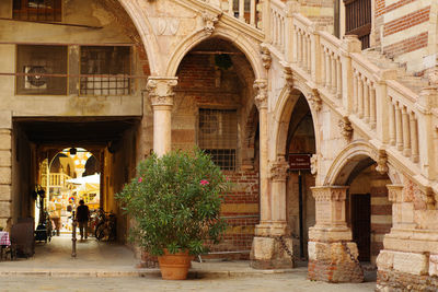 Entrance of historic building