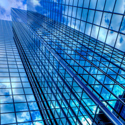 Low angle view of glass building