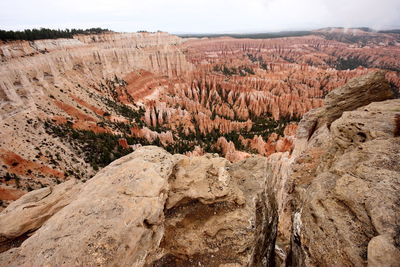 View of rock formations