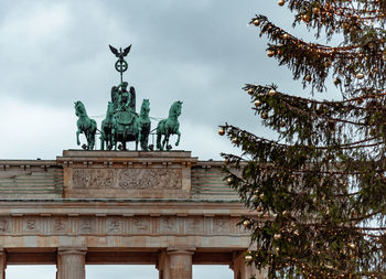 Brandenburg gate at christmas time in berlin