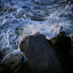 Rocks in sea