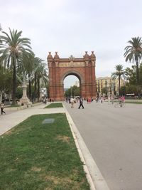 Tourists in park