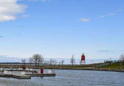 Scenic view of river against sky
