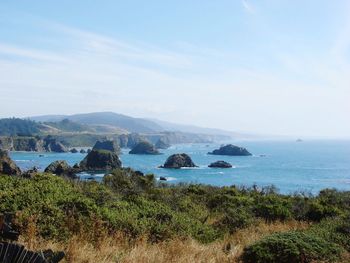Scenic view of sea against sky