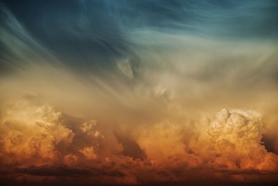 Low angle view of storm clouds in sky