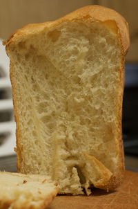 Close-up of bread on table