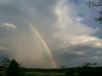 Rainbow over landscape