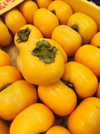 Full frame shot of oranges at market stall