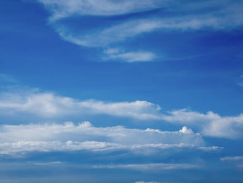 Low angle view of clouds in sky