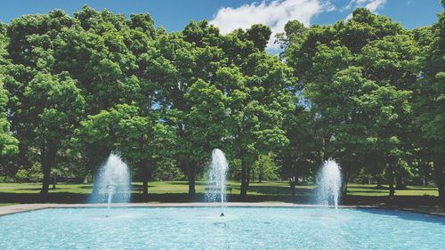 Fountain in park