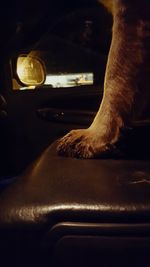 Reflection of car in mirror