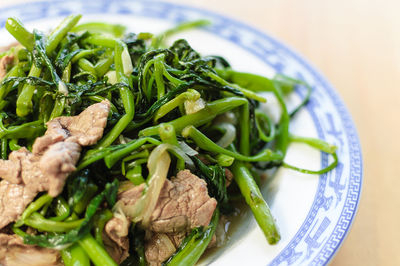 Close-up of salad in plate