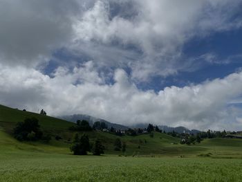 Scenic view of landscape against sky