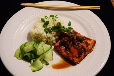 Close-up of food in plate