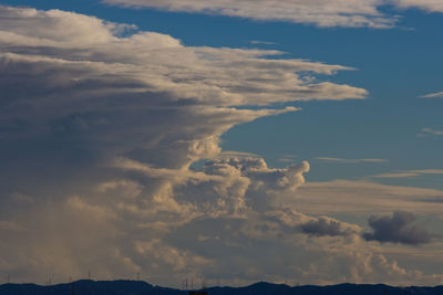 Low angle view of clouds in sky