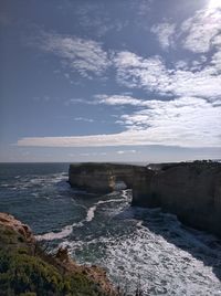 Scenic view of sea against sky