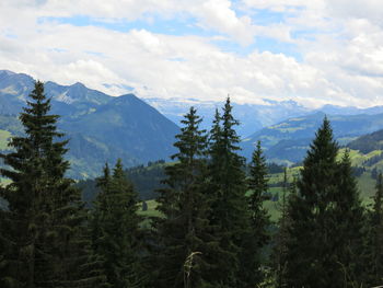 Nature scenery with mountains and sky