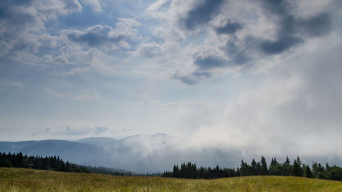 Panoramic view of landscape against sky