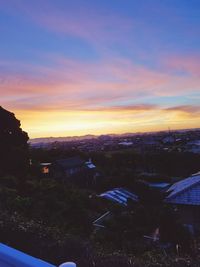 Cityscape at sunset