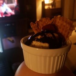 Close-up of ice cream