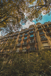 Low angle view of buildings against sky