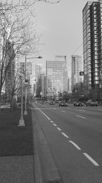 City street with buildings in background