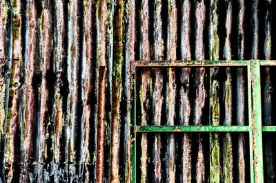 Full frame shot of wooden wall