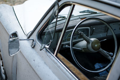 Close-up of vintage car