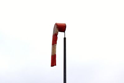 Close-up of pole against white background