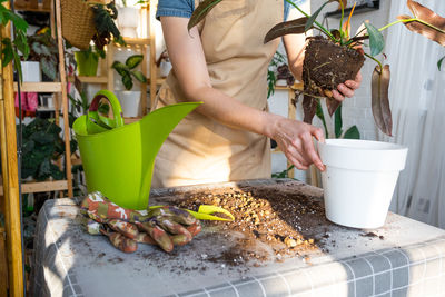 Repotting a