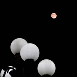 Low angle view of moon in sky