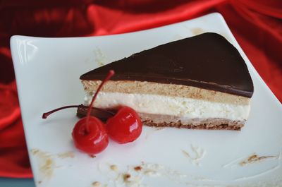 Close-up of cake on plate