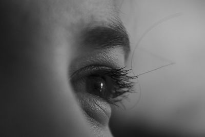 Close-up of woman looking away