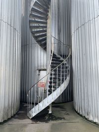 Staircase in abandoned building