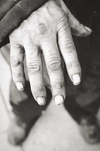 Close-up of hands