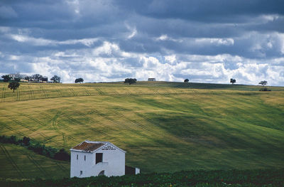 Lonely house in the landscape