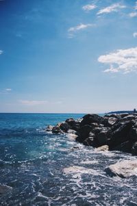 Scenic view of sea against sky