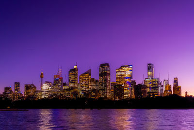 View of city at waterfront