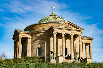 Low angle view of historical building against sky