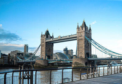 View of bridge over river tower bridge london