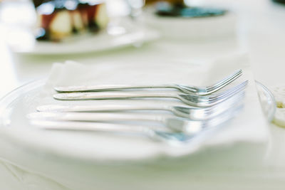 Close-up of food on table