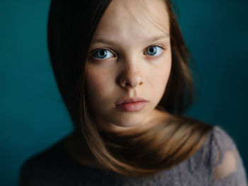 Close-up portrait of girl