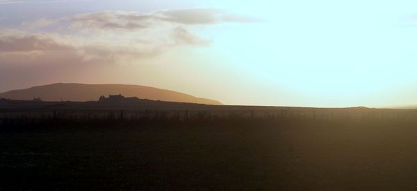 Scenic view of landscape against sky