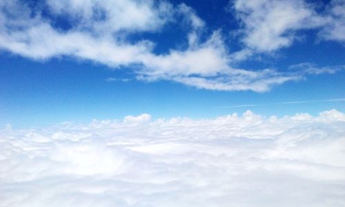 Low angle view of cloudy sky