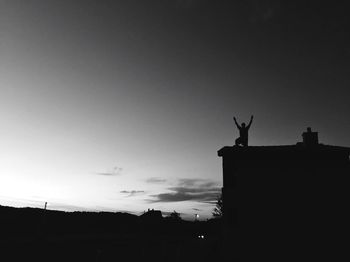 Low angle view of a statue