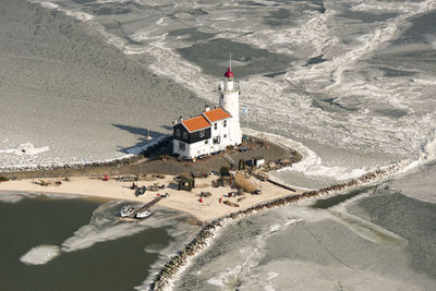 High angle view of water