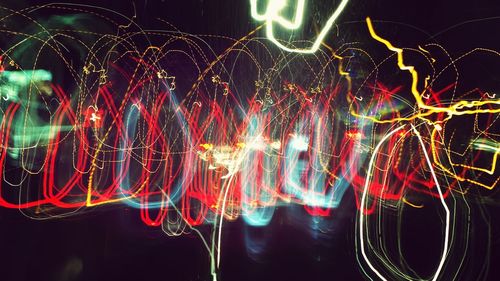 Light painting at night