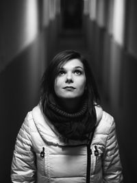 Portrait of beautiful young woman